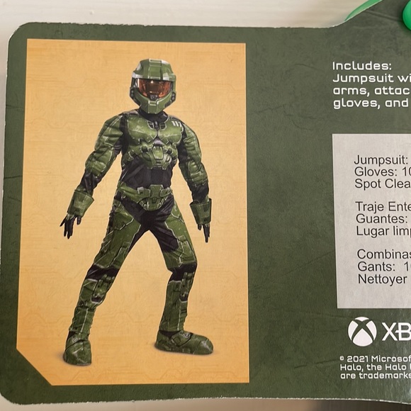 HALO INFINITE Master Chief deluxe kids costume size large 10/12 - Picture 9 of 13